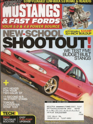 MUSCLE MUSTANGS & FAST FORDS 2008 MAR - TCI CONVERTER, FOX LAKE